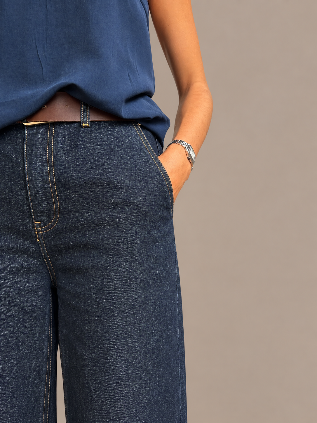 Jean wide leg brut Jane