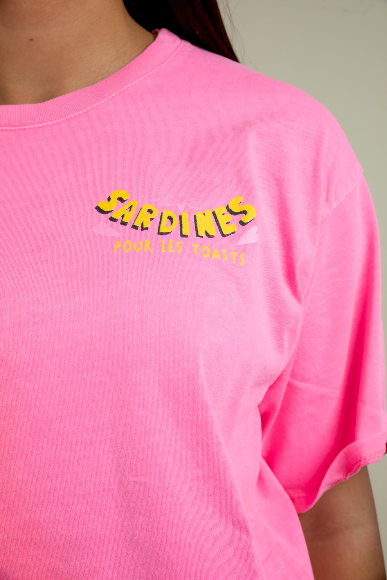 T.shirt rose Sardines