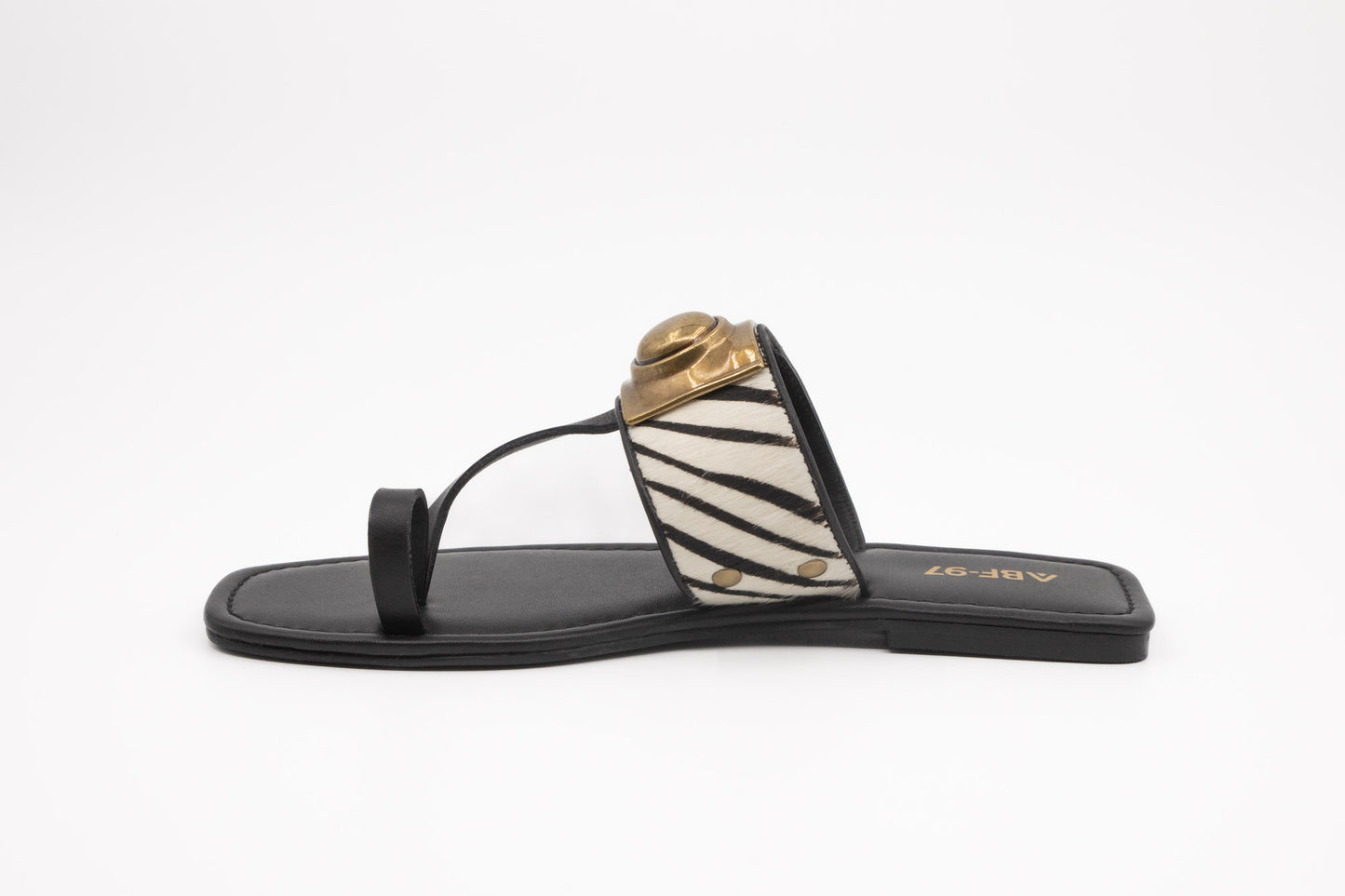 SANDALES ABF-97 KS.26.27 NOIR/BLANC
