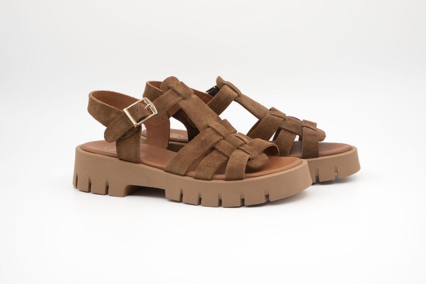 Sandales sms vadia velours Camel