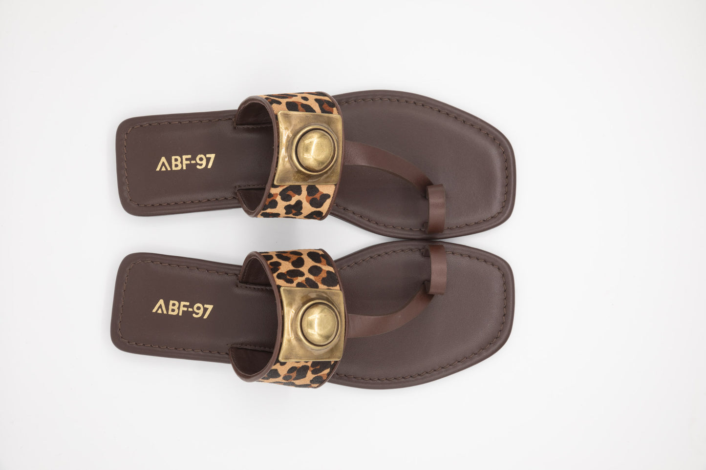 SANDALES ABF-97 KS.26.27 FONCÉ/BEIGE LEO