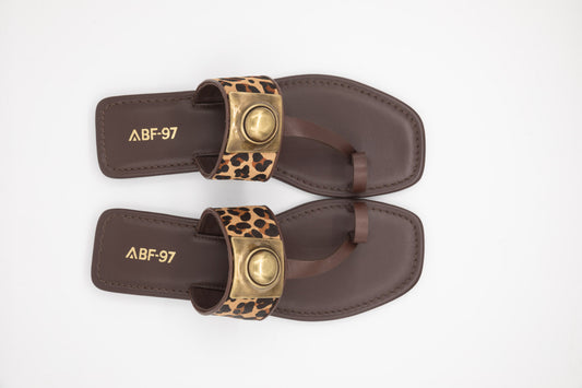 SANDALES ABF-97 KS.26.27 FONCÉ/BEIGE LEO