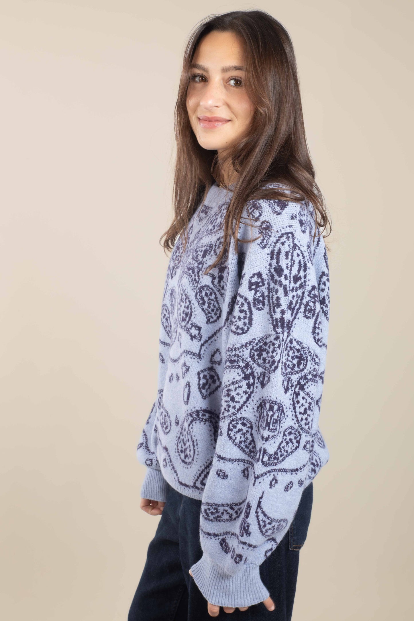 Pull Nidana bleu ciel