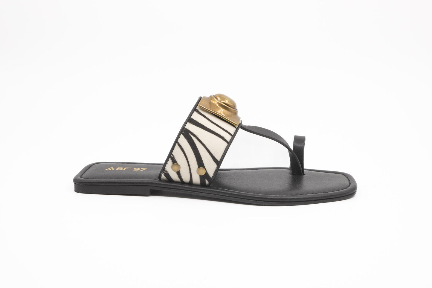 SANDALES ABF-97 KS.26.27 NOIR/BLANC