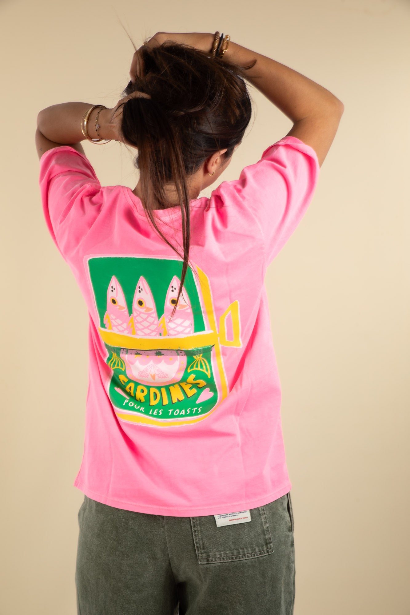 T.shirt rose Sardines
