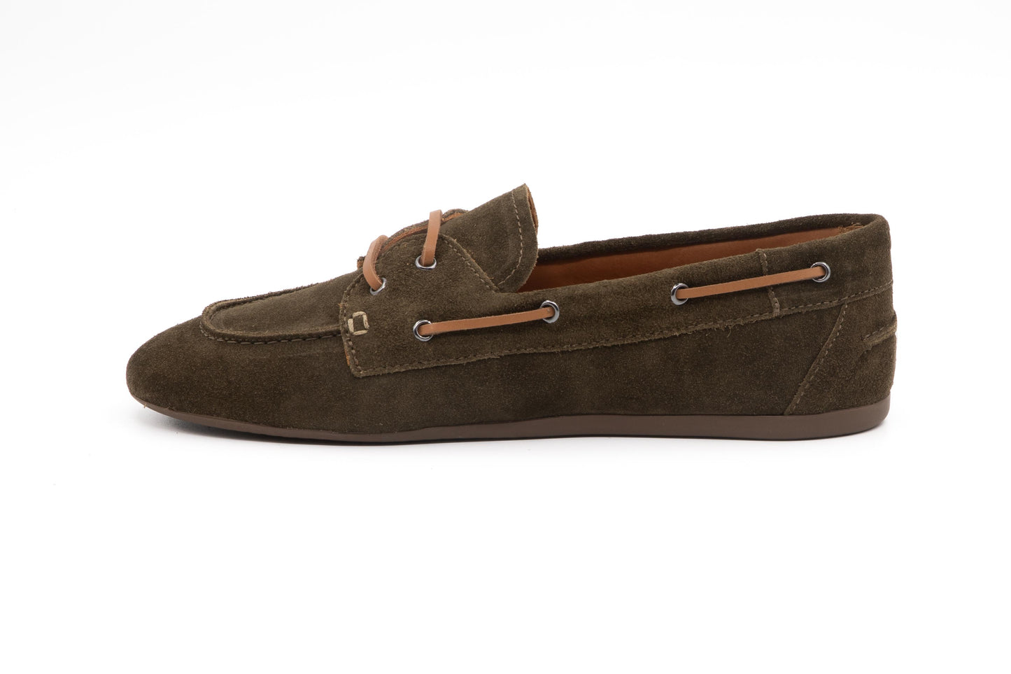 Mocassin Dova velours olive Aliwell