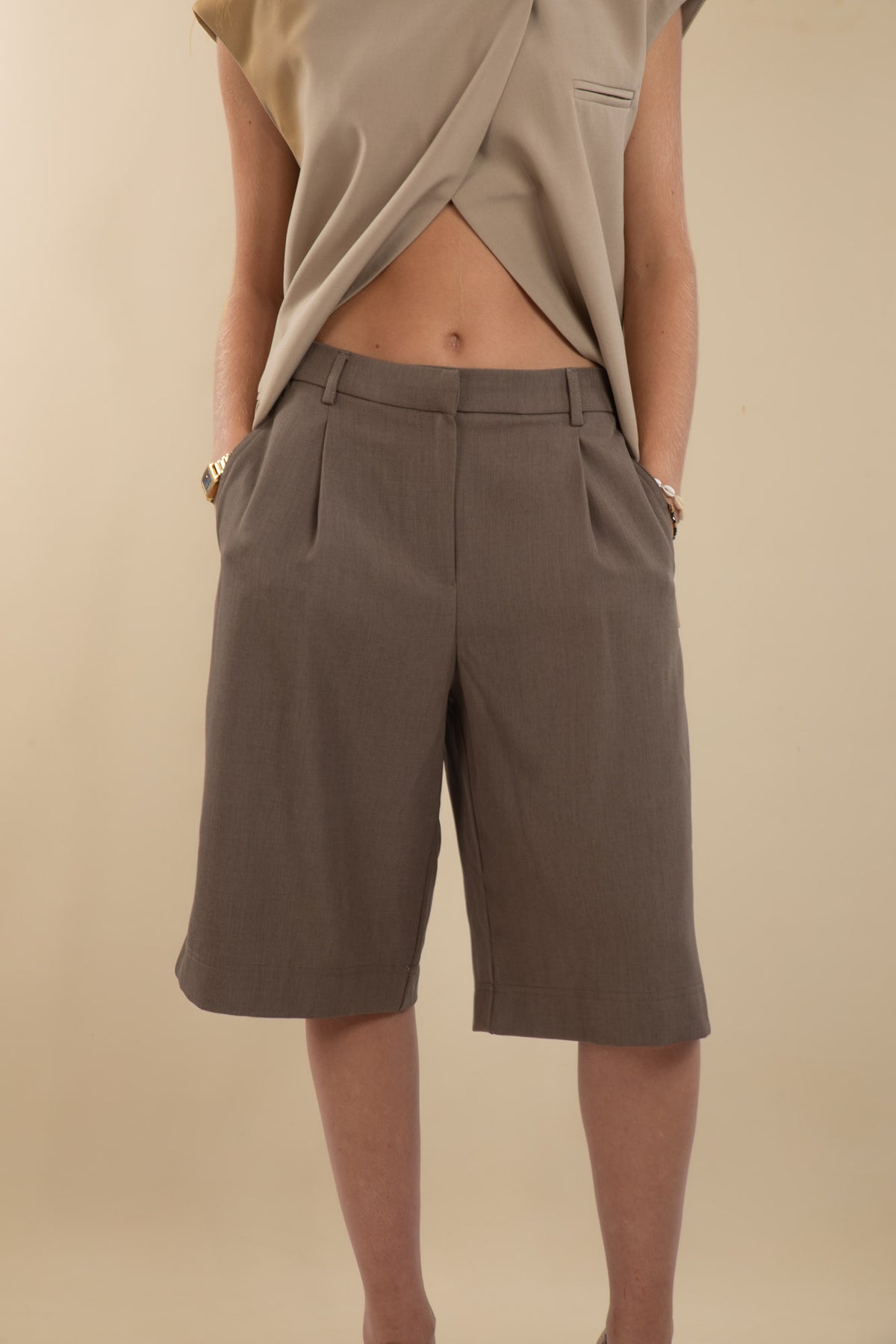 Bermuda Pozita taupe