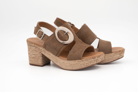 Sandales Aliwell Sika camos tabac